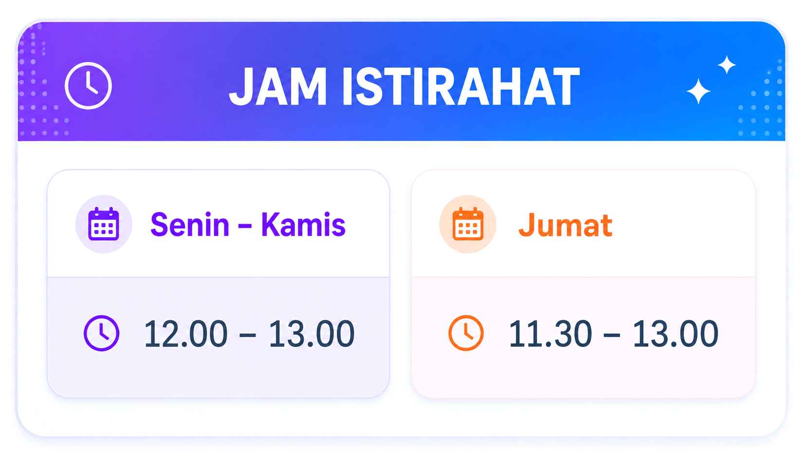 jam istirahat