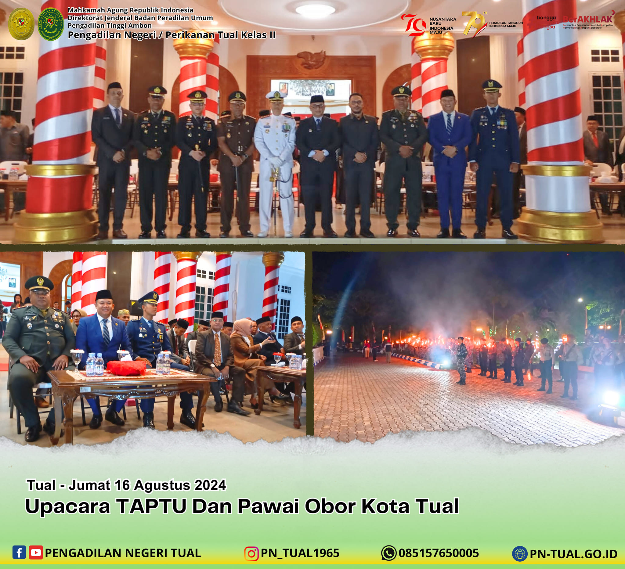 Upacara TAPTU dan Pawai Obor Kota Tual 1