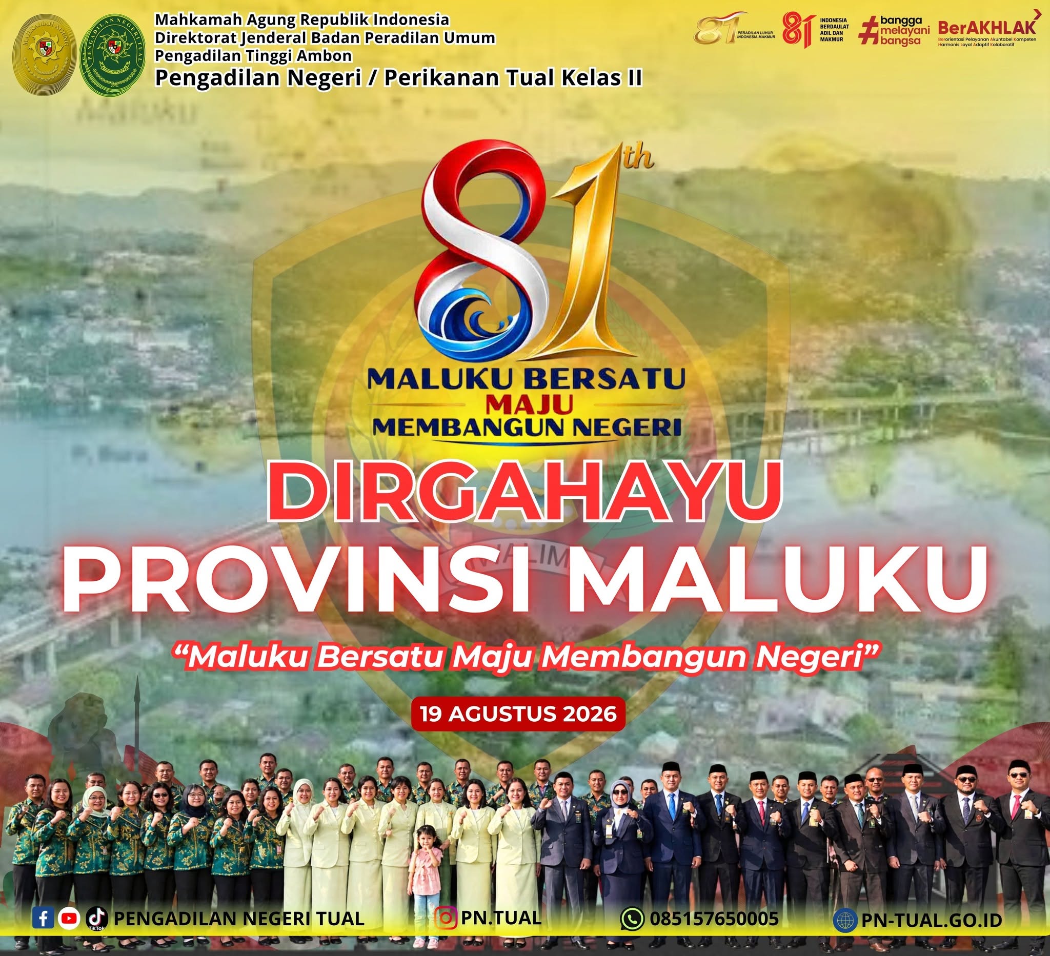 DIRGAHAYU PROVINSI MALUKU KE 81