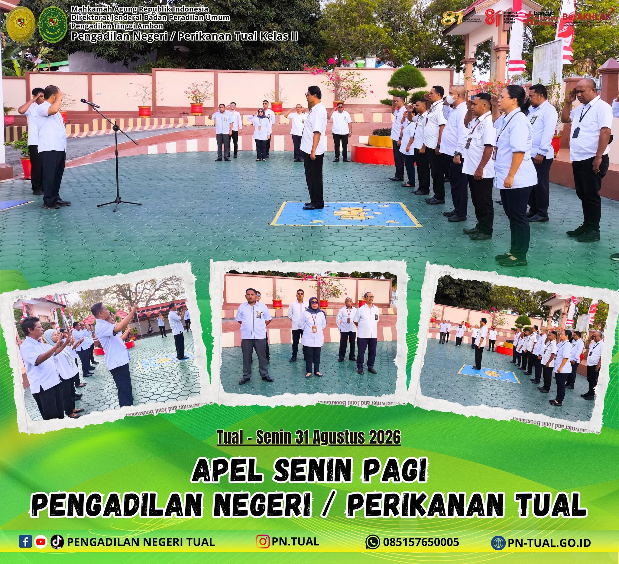 dilaksanakan Apel Rutin Senin Pagi