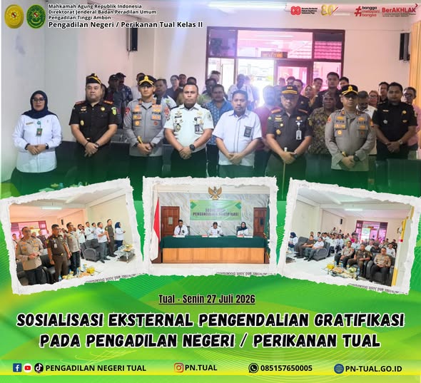 menyelenggarakan kegiatan Sosialisasi Eksternal Pengendalian Gratifikasi