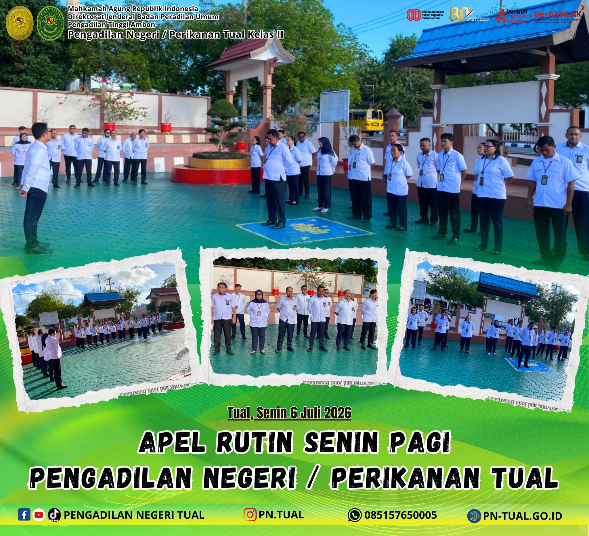 dilaksanakan Apel Rutin Pagi