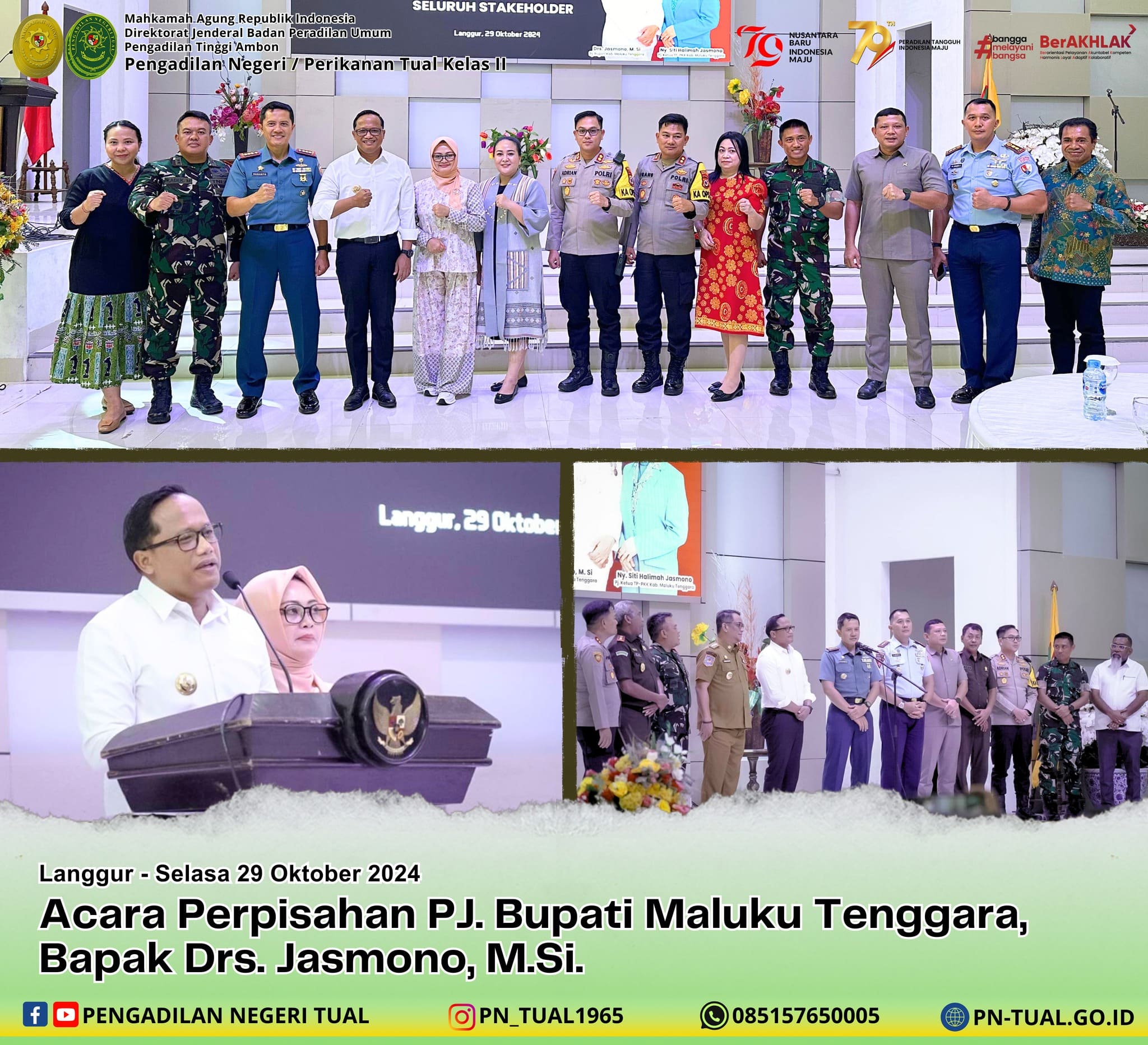 Apel perpisahan PJ Bupati