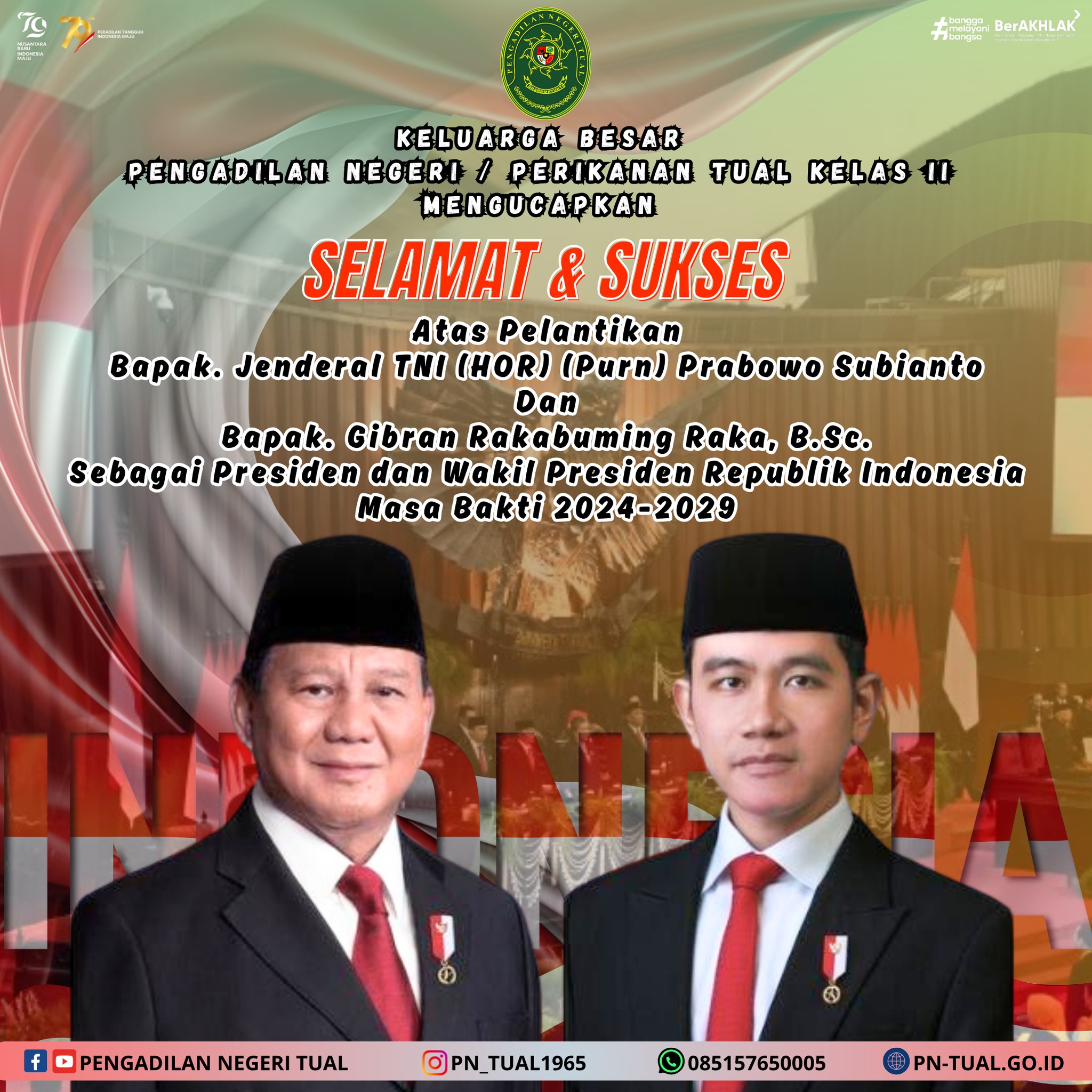 selamat presiden terpilih