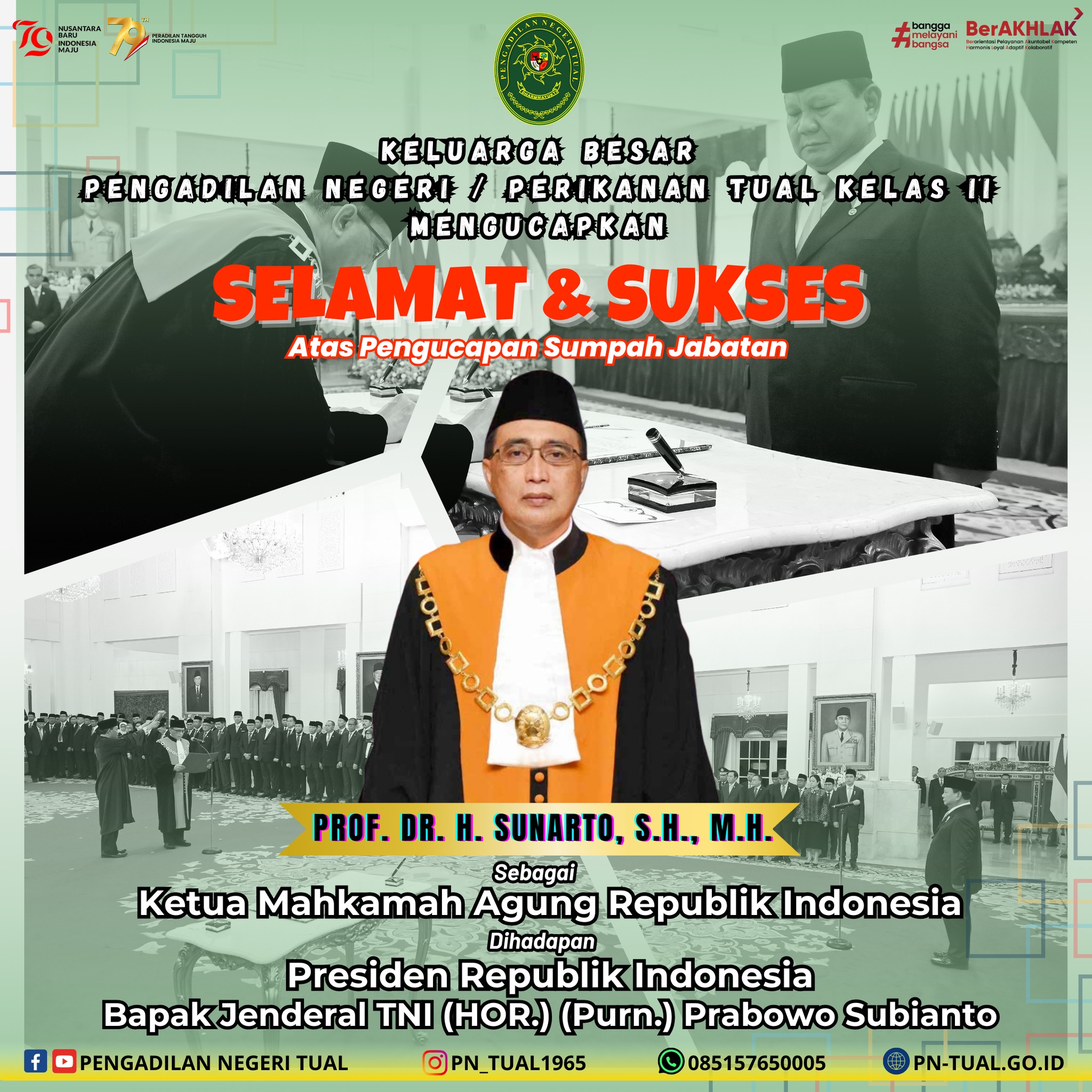sumpah jabatan KMA
