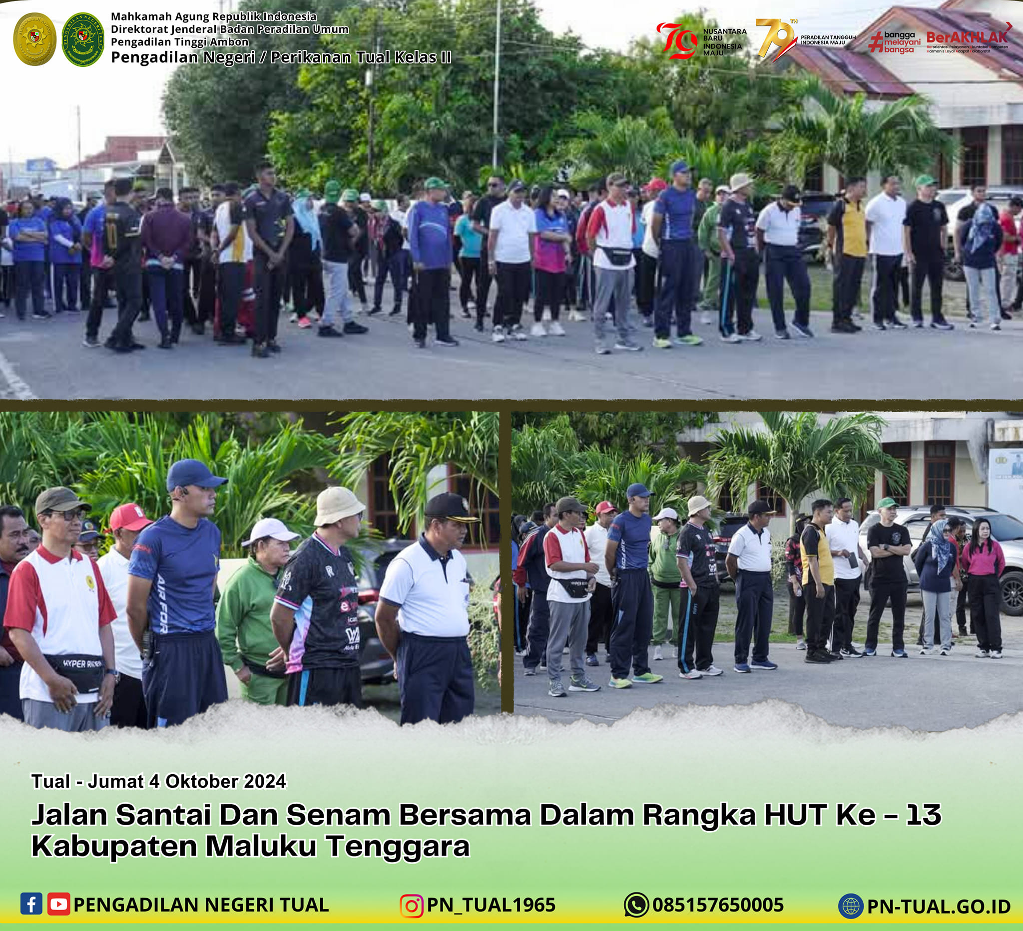 Menghadiri Jalan Santai Dan Senam
