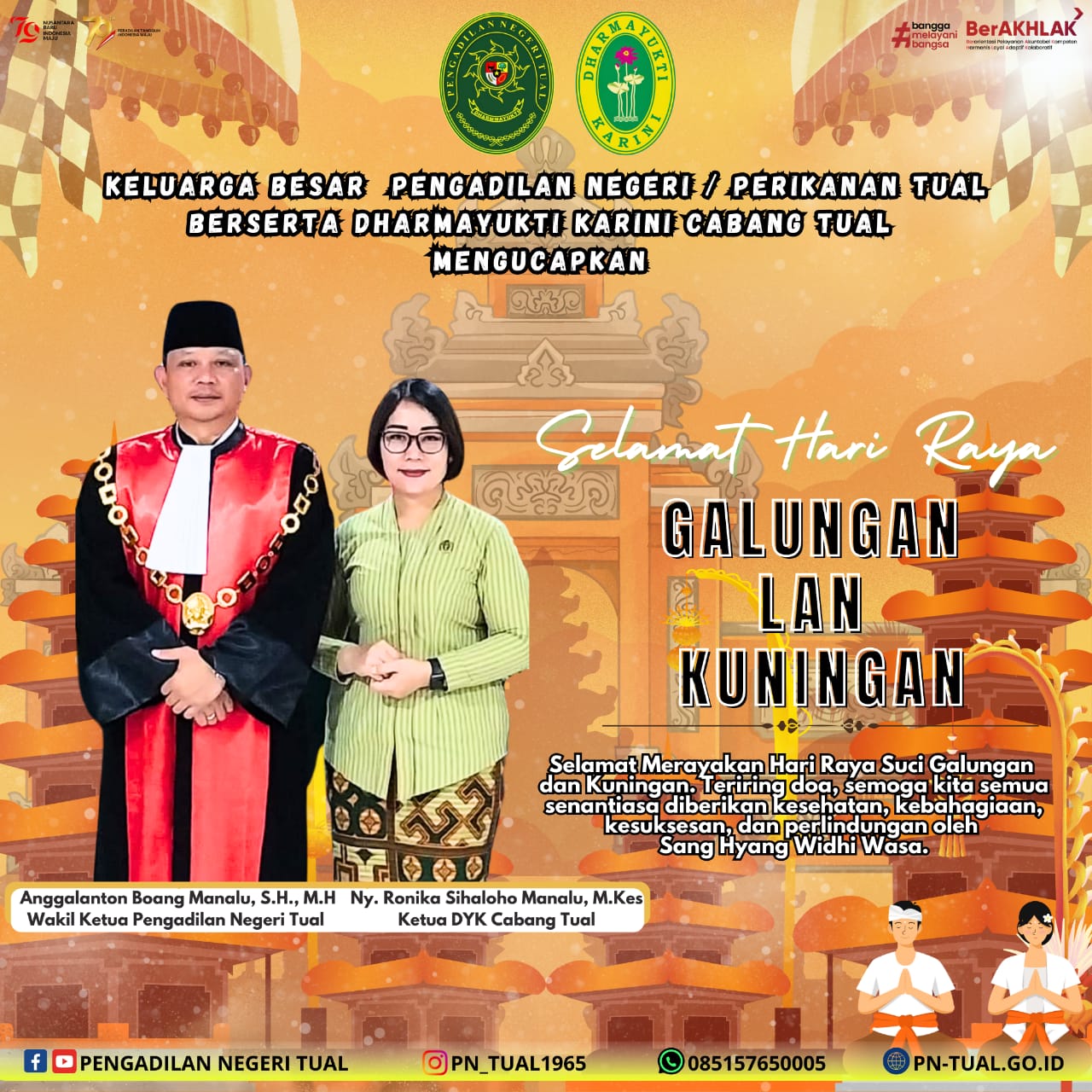 Mengucapkan Selamat Hari Raya Galungan Lan Kuningan