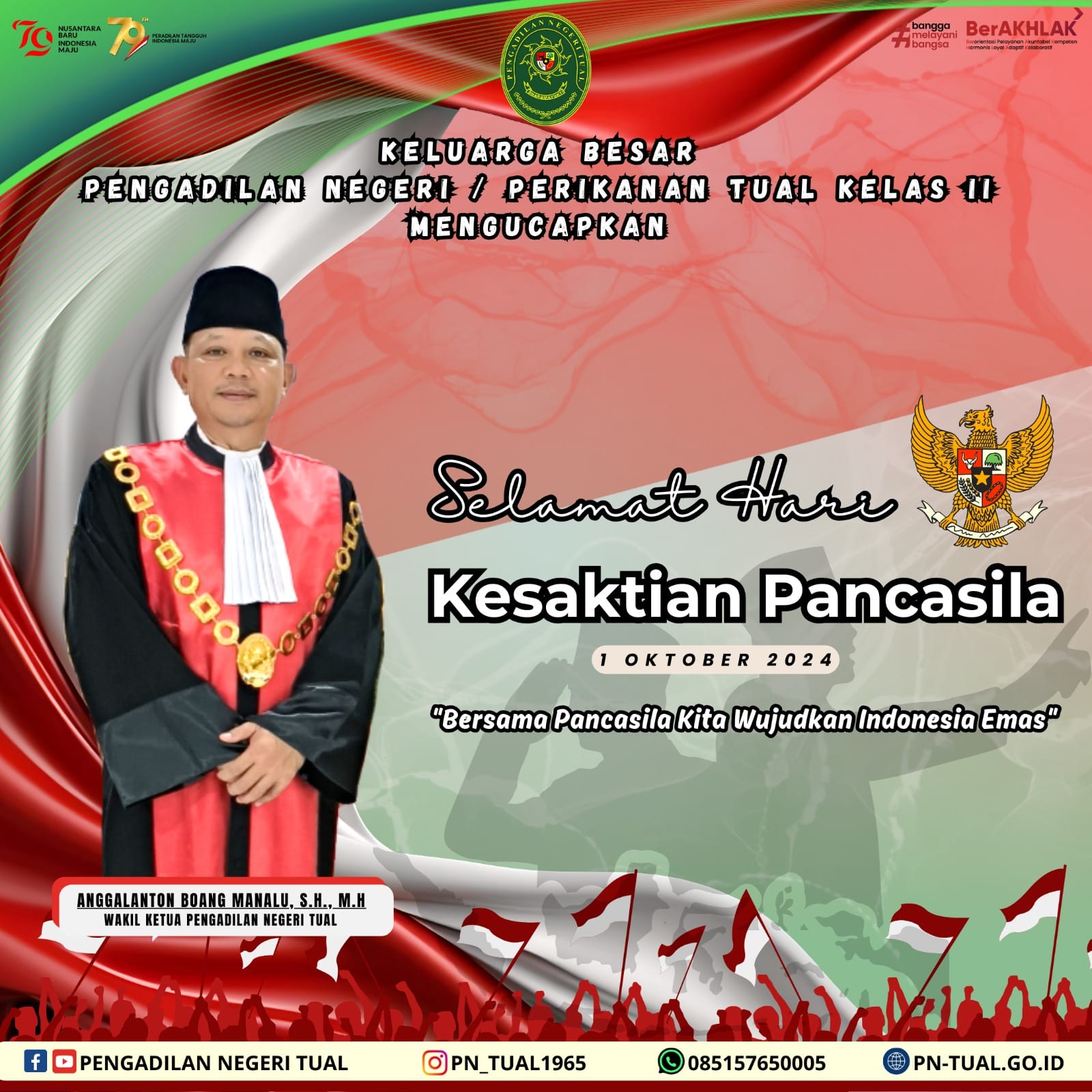 Mengucapkan Selamat Memperingati Hari Kesaktian Pancasila