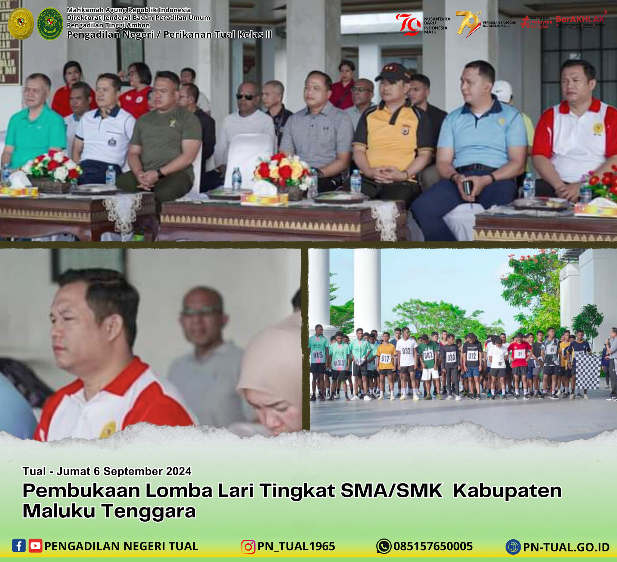 Pembukaan Lomba Lari Tingkat SMASMK Kabupaten Maluku Tenggara 1