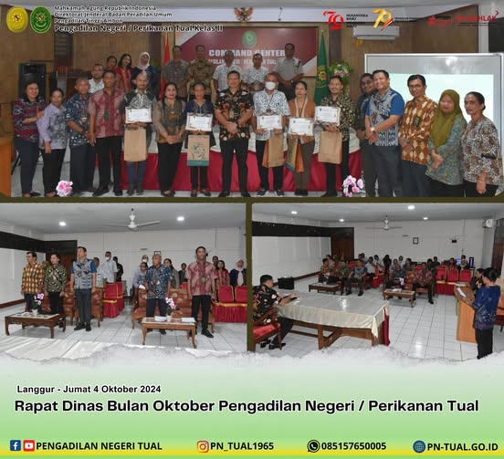 dilaksanakan Rapat Bulanan Bulan Oktober 2024