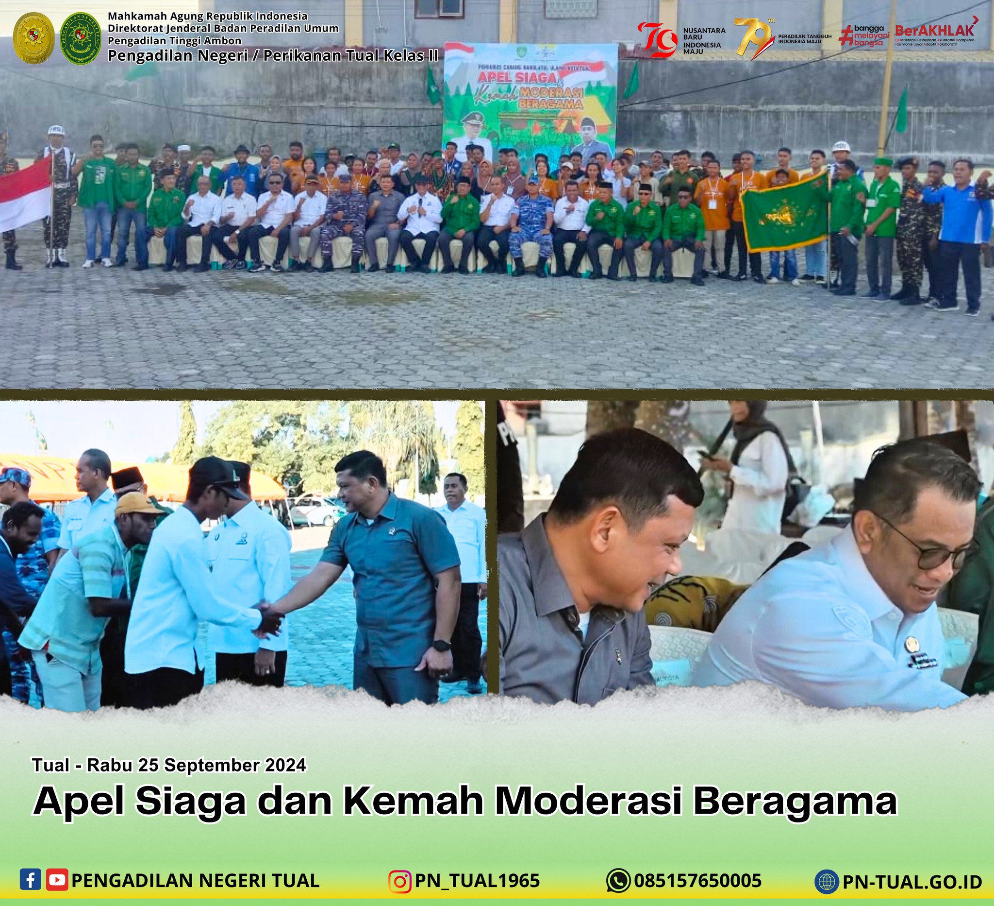 menghadiri Kegiatan Apel Siaga Dan Kemah Meoderasi Beragama
